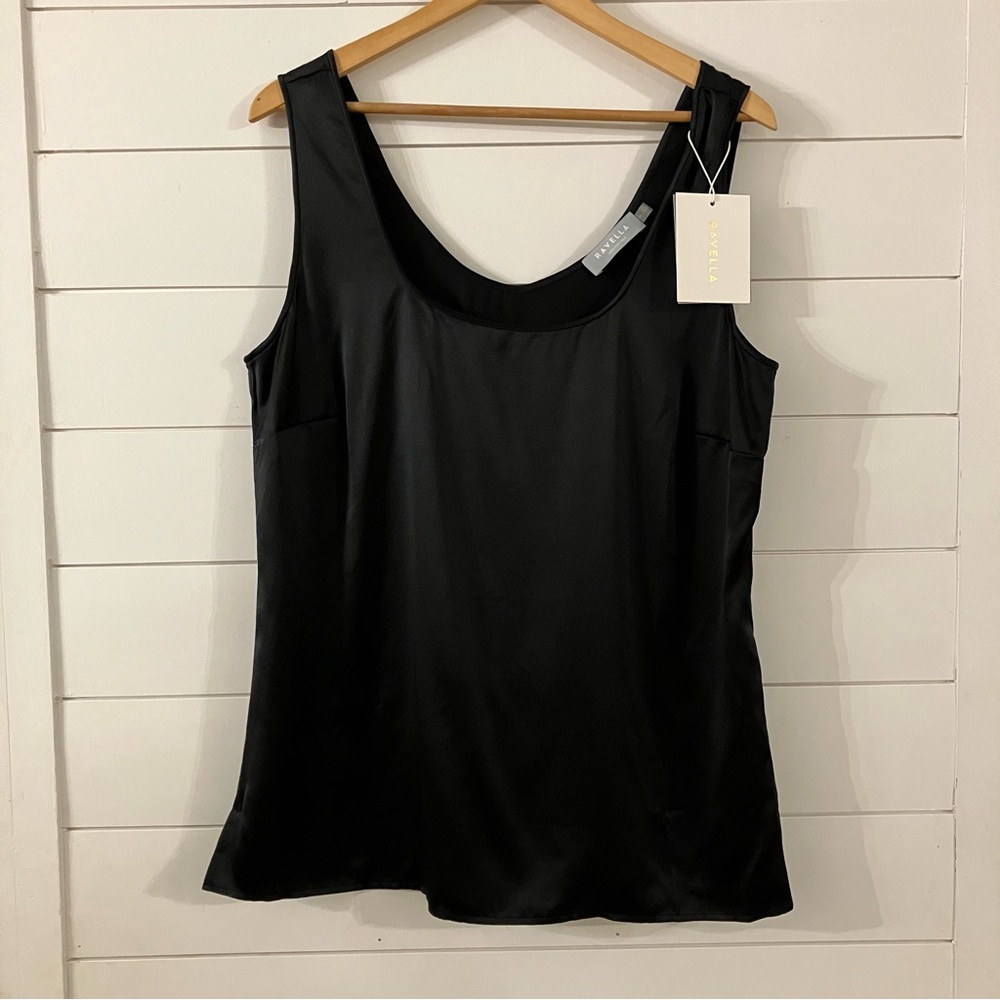 Ravella Black 100% Silk Fiora Tank! Retails for $195💕